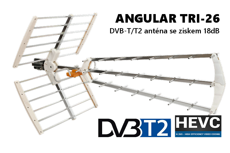 DVB-T2 anténa pro pozemní digitální vysílání